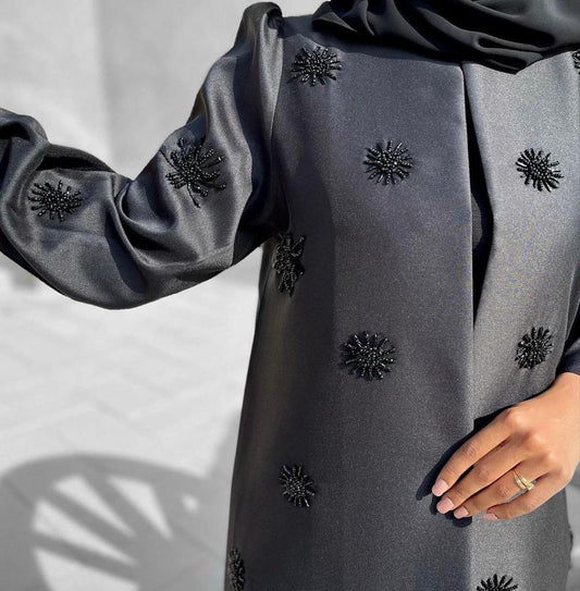 Black Abaya with stars